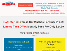 Tablet Screenshot of nanakcarwash.com